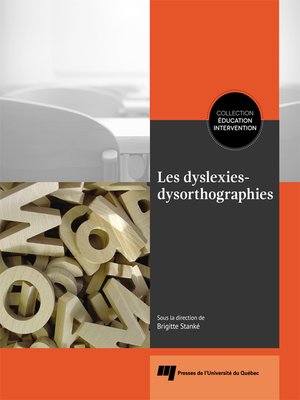 cover image of Les dyslexies-dysorthographies